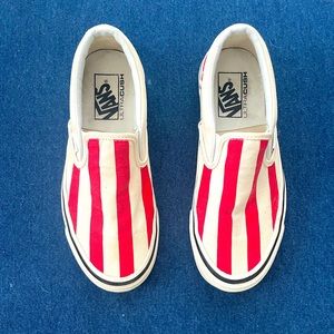 Vans Classic Slip-On 98 DX 'Anaheim Factory - Red Big Strips 7women/5.5 men